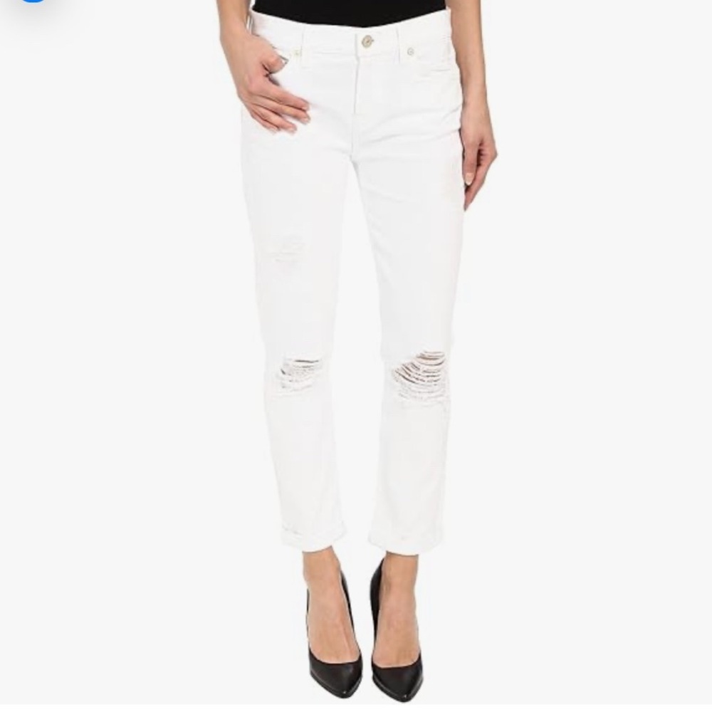 White Distressed Jeans size 27